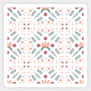 Beautiful delicate floral pattern Sticker